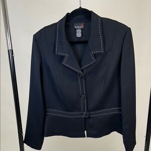 Scarlett Black Sophisticated Stylish Professional Women's Jacket Blazer Size 16
